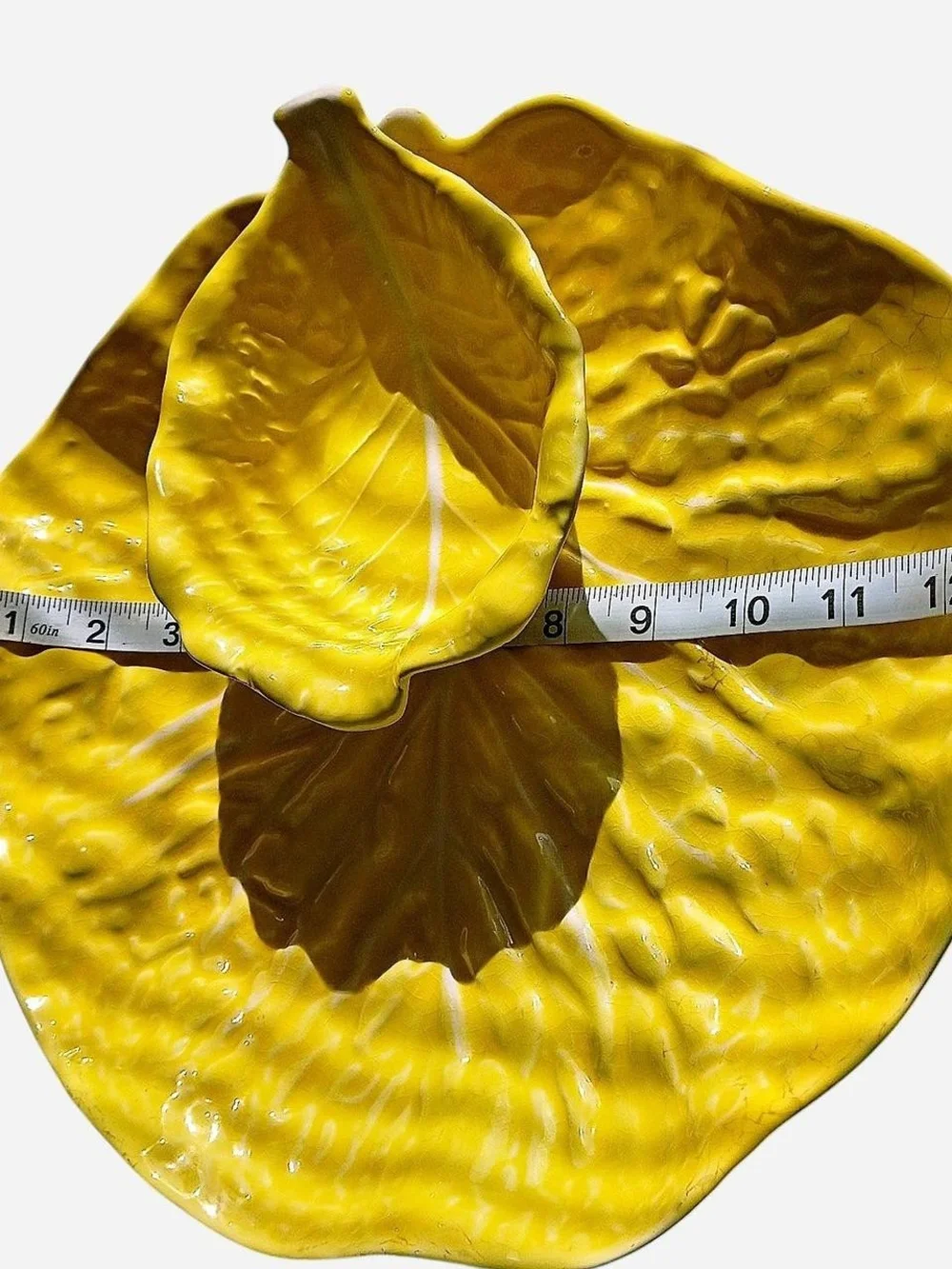 Ceramic Yellow Cabbage Leaf Serveware Set - Brand‎